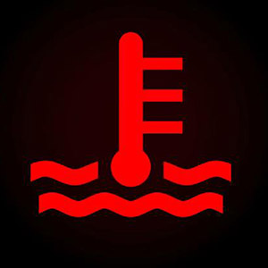 Which symbol does show that your car is overheated? 2