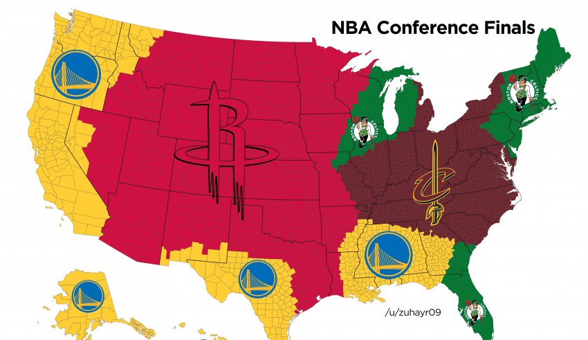 Nba conference finals map.