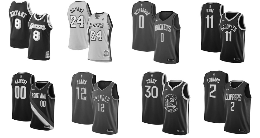 Nba jerseys for the brooklyn nets.
