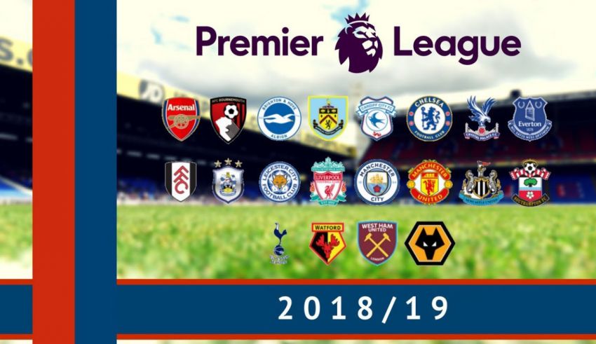 The premier league logo is shown on a field.