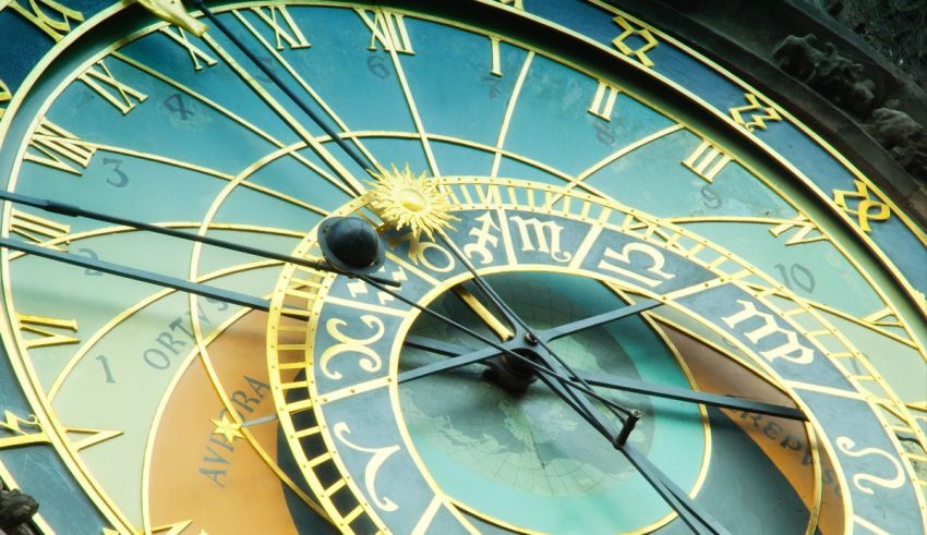 A clock with roman numerals on it.