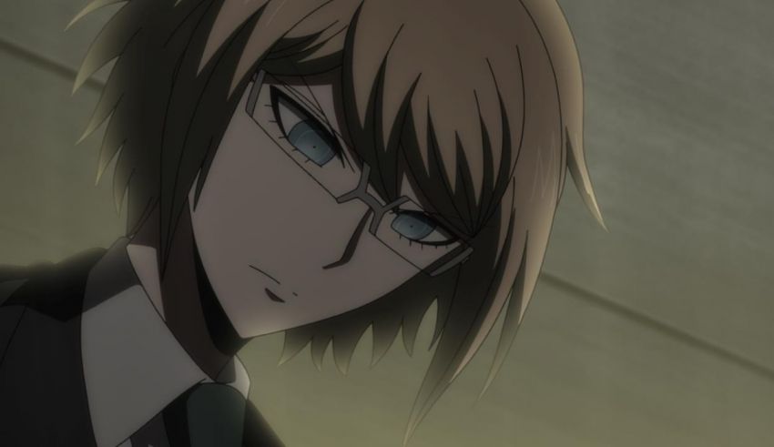 An anime character in a suit and tie.