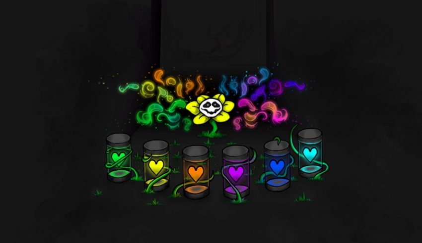 A group of colorful cans in front of a black background.