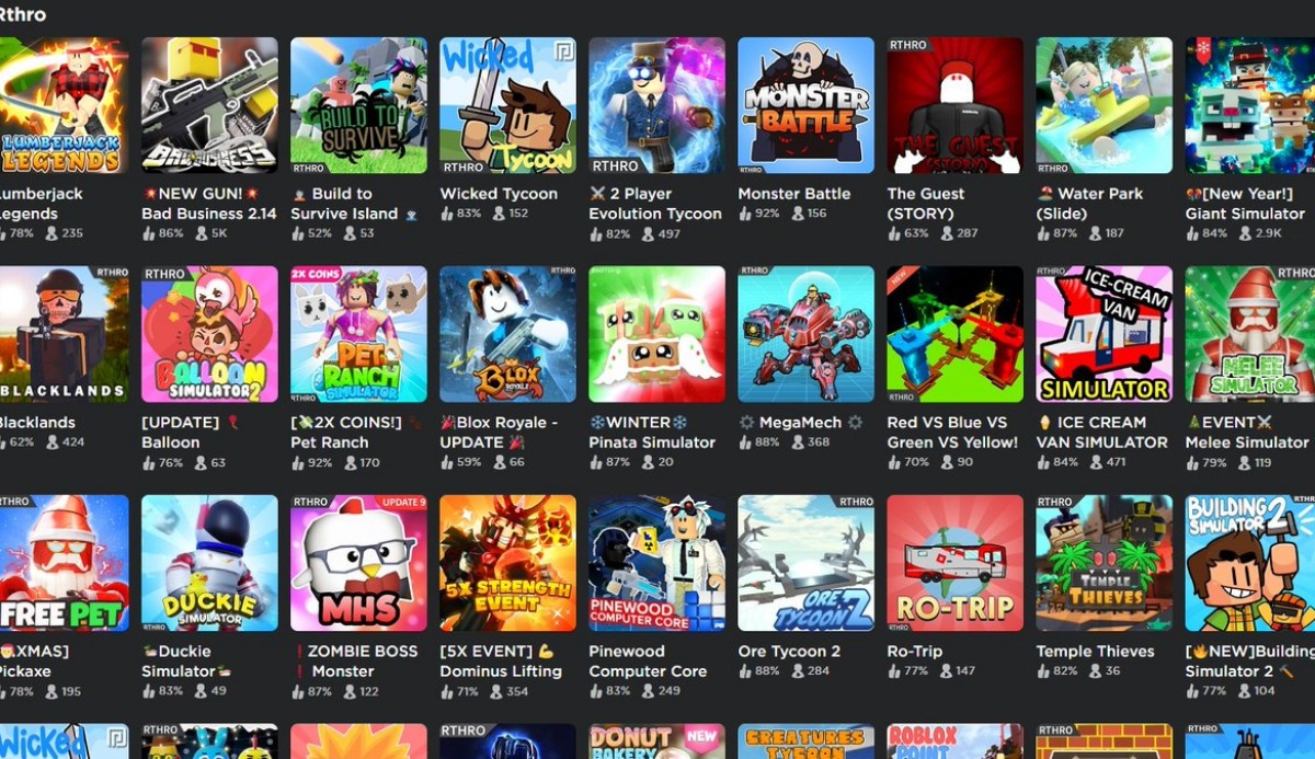 How many games are there in Roblox? 5