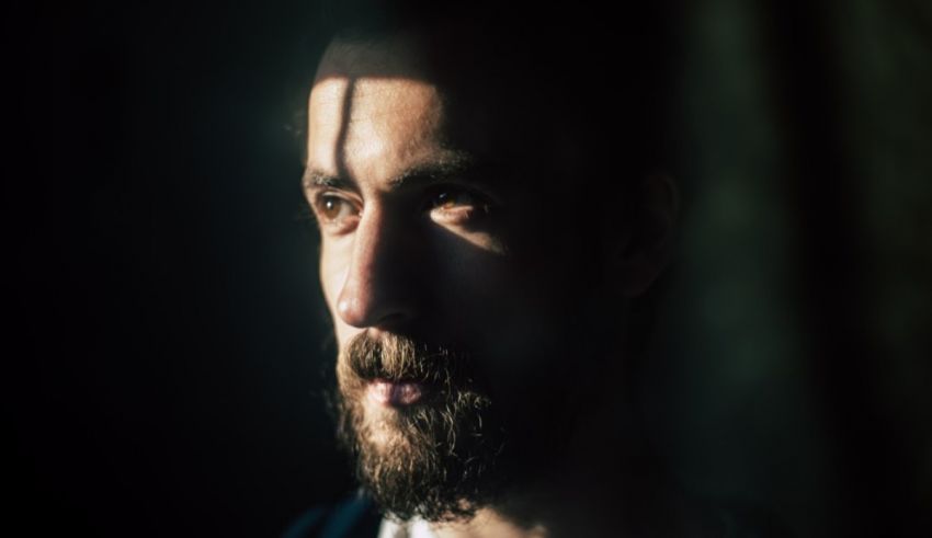 A man with a beard.
