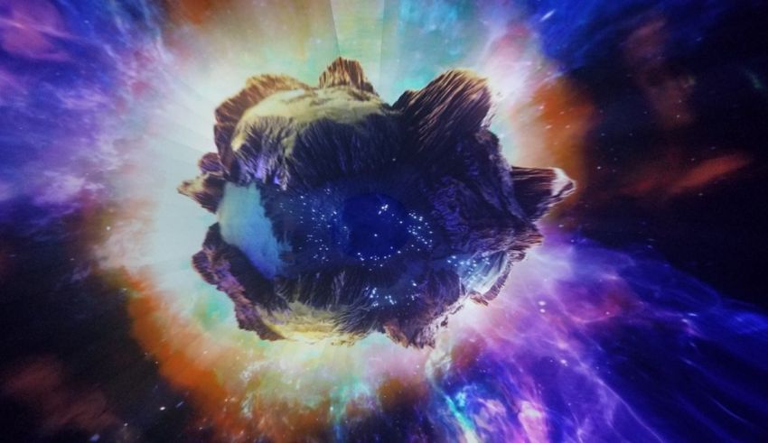 An image of a planet in space.