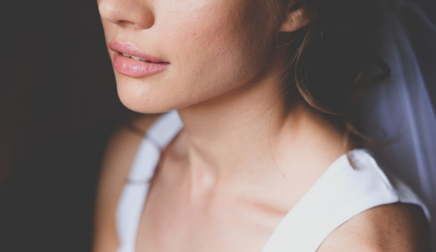 A close up of a woman's face.