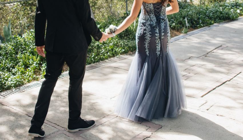 A man and woman holding hands.