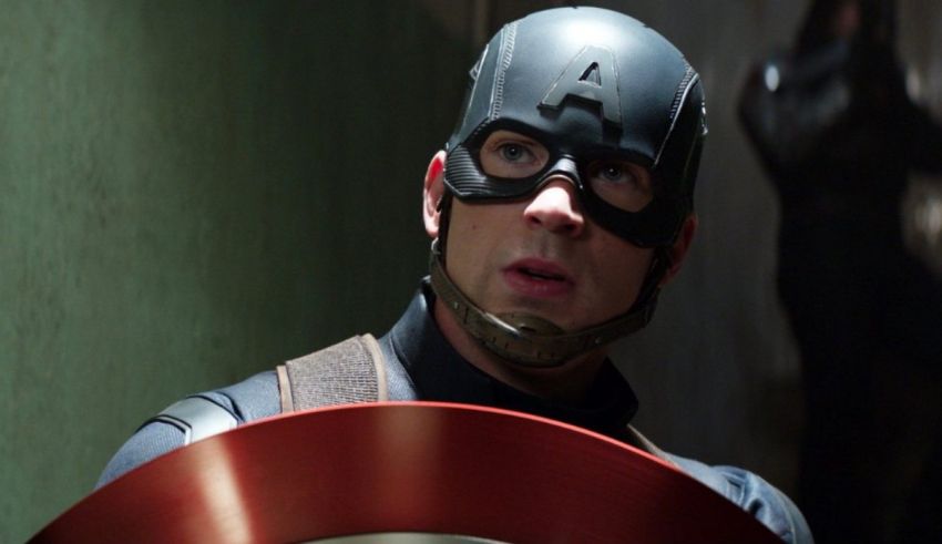 Captain america in the avengers.