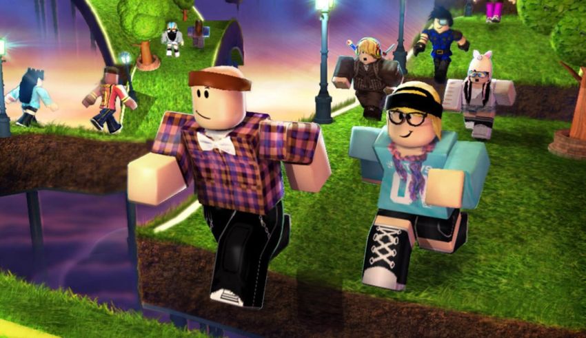 A group of people in a game of minecraft.