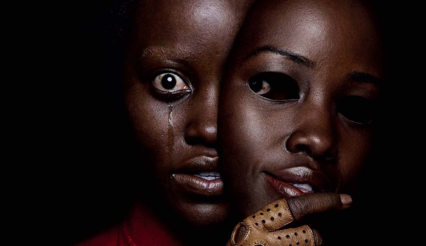 A black woman and a black man with a mask on their face.