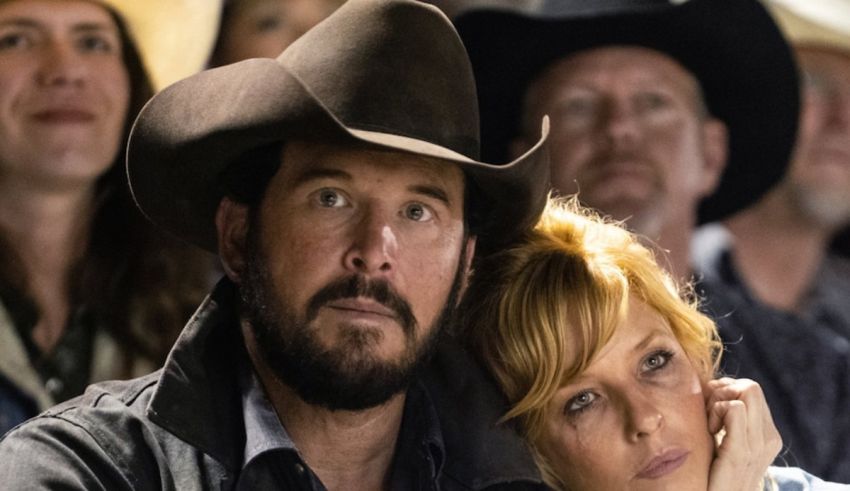 A man in a cowboy hat and a woman in a cowboy hat.