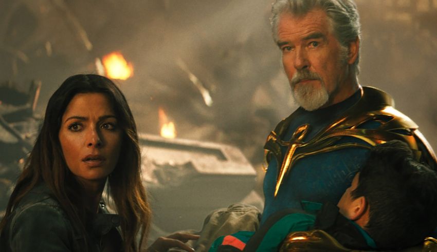 A man and a woman standing next to each other.