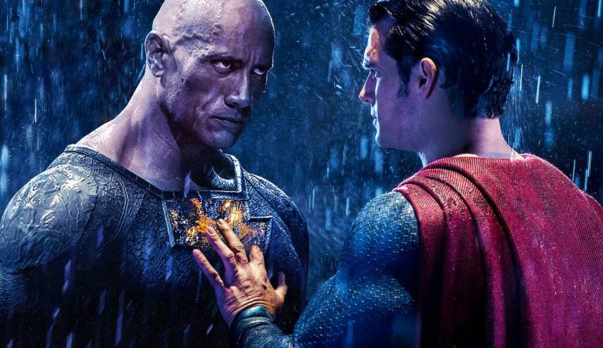 Superman and the rock in the rain.