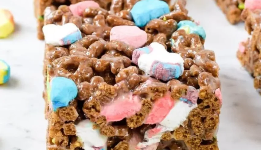 St patrick's day rice krispy treats.