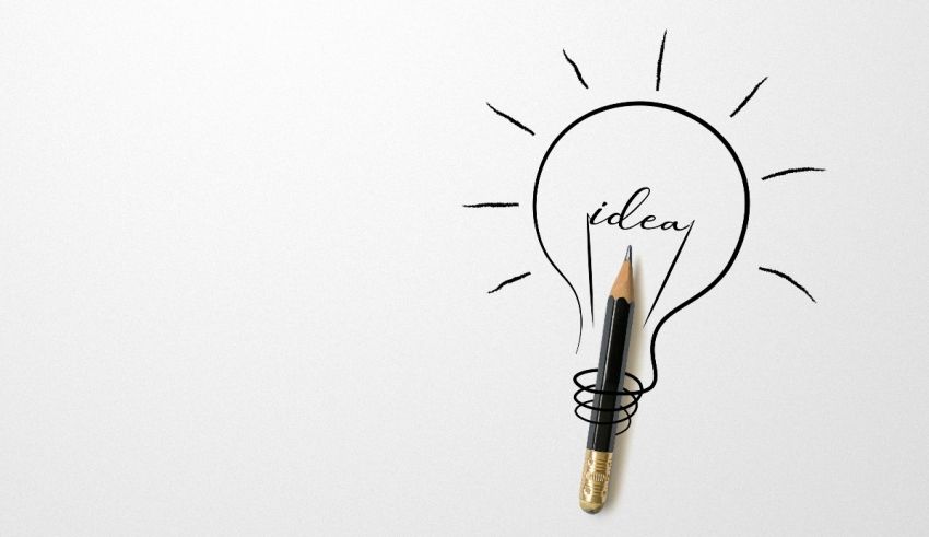 A light bulb with the word idea drawn on it.