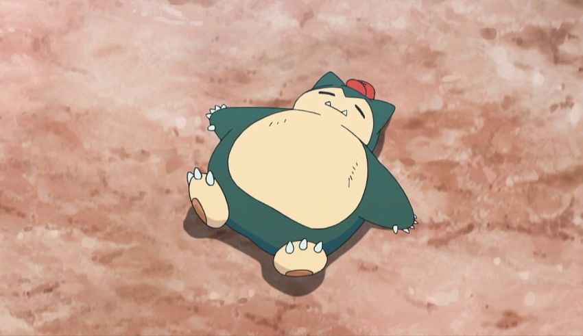 An image of a pokemon laying on the ground.