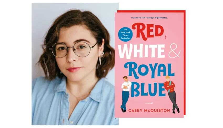 The cover of red white and royal blue.