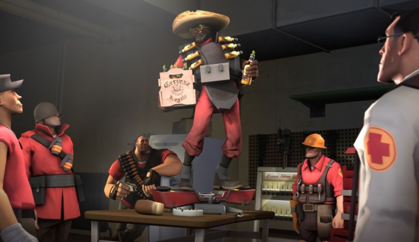 A group of people in a room with a sombrero.