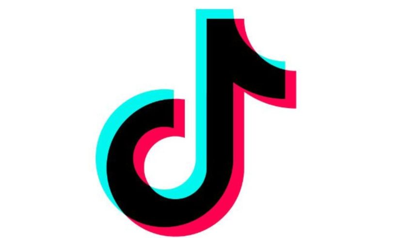 A tiktok logo on a white background.