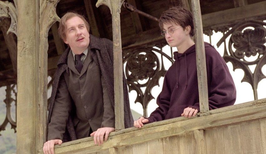 Harry potter and dumbledore in harry potter and the goblet of fire.
