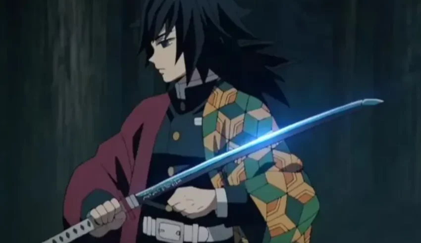 An anime character holding a sword.