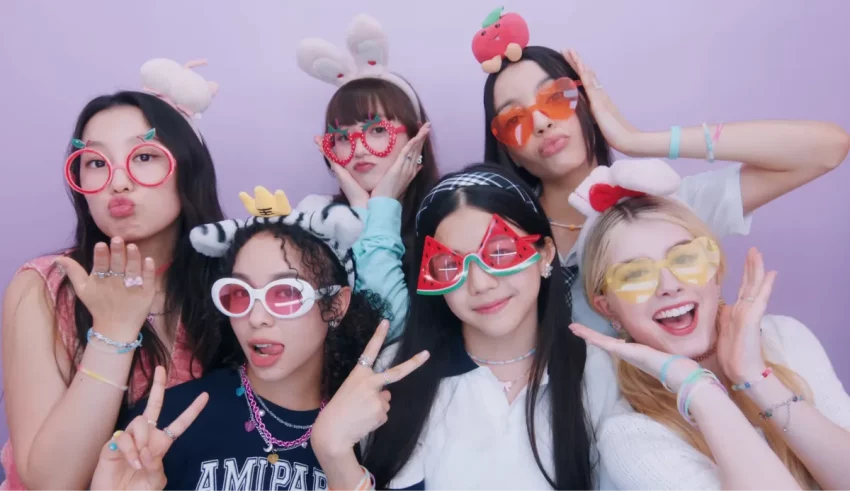A group of girls with glasses posing for a photo.
